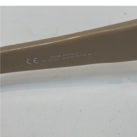 Authentic GUCCI Sunglasses Tan GG 1823/s with leather case - Picture 9 of 12